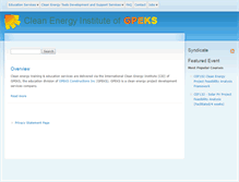 Tablet Screenshot of cleanenergyeducation.net